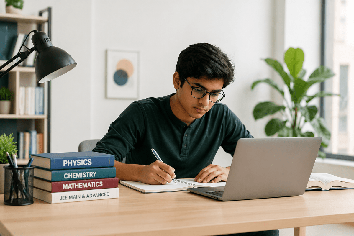 Students studying