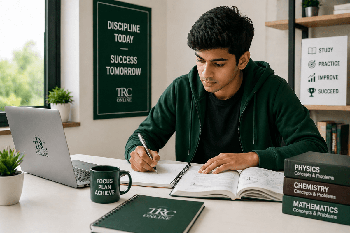 Students studying for JEE